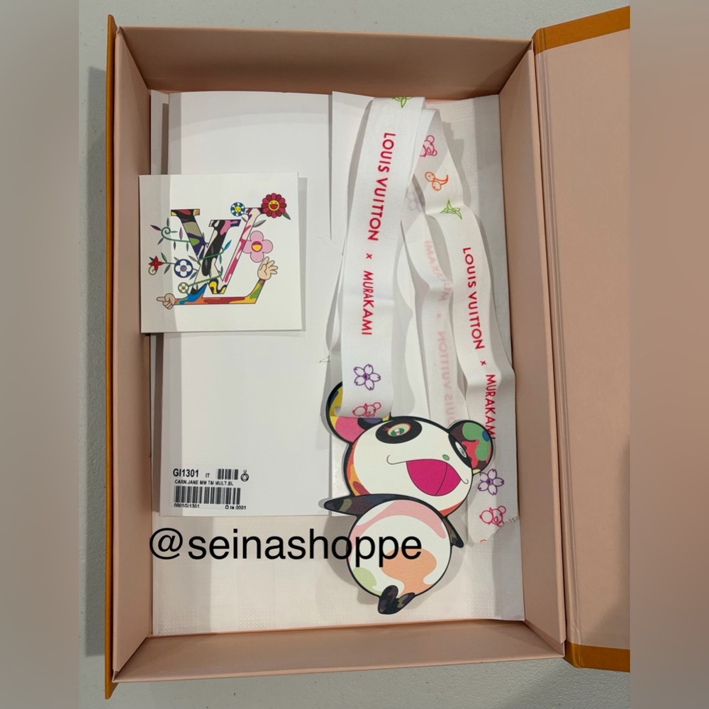 Louis Vuitton Takashi Murakami White Multicolor Notebook, LVxTM Stickers NWT - Picture 2 of 14